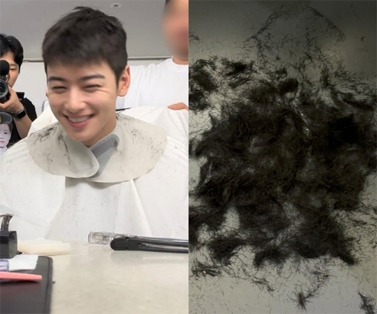 Cha Eun-Woo, even if you cut your hair short before you join the army, it's still as good as the national treasure