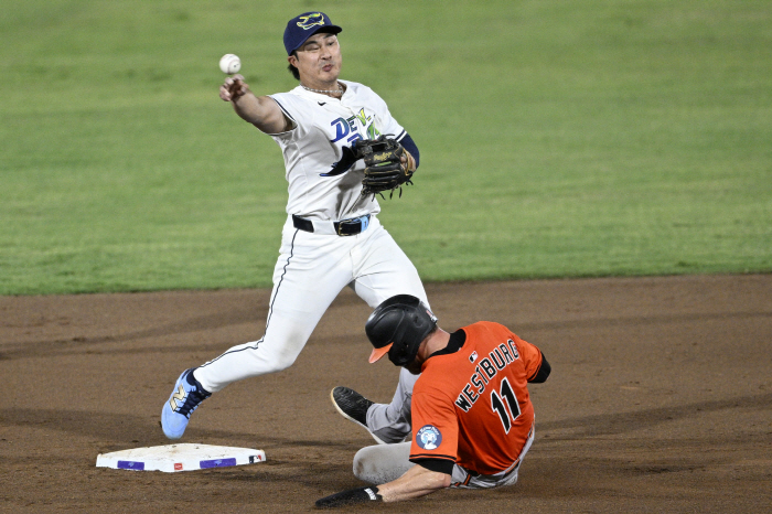 Come up and hit it. Kim Ha-sung, who made a wonderful multi-hit, finally, is in the top batting order. Starting the first two-hitter in a home game