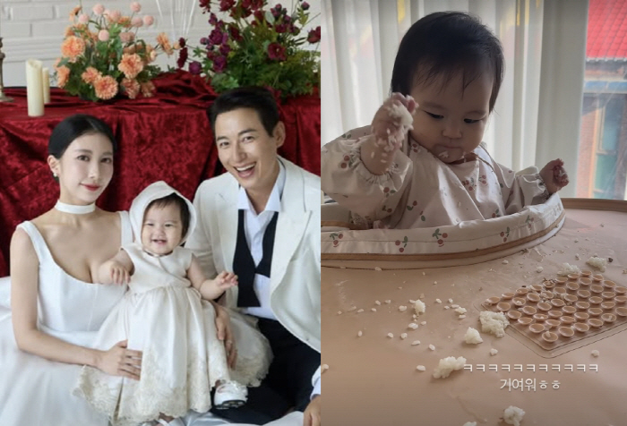 Lee Ji-hoon ♥ Oh, my. Dochi Mom is cute when she takes care of her daughter who made a mess at the table
