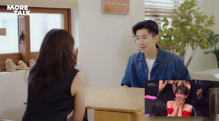 Woohee Chun and Jaebum Park's body reaction. I didn't know you liked it that much