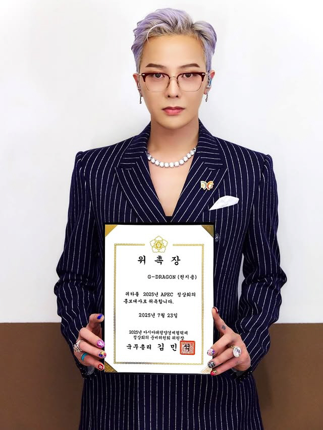 G-Dragon Appointed Official Ambassador for 2025 APEC Summit