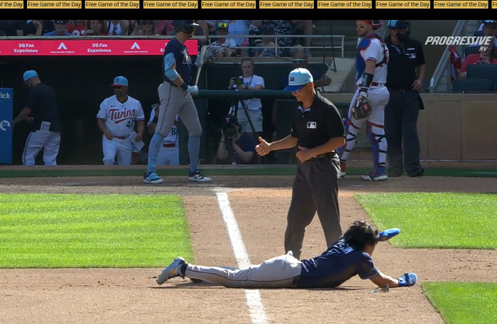 In the end, Tampa Bay's Kim Ha-sung is excluded from the starting lineup due to back pain. The list of the injured was avoided