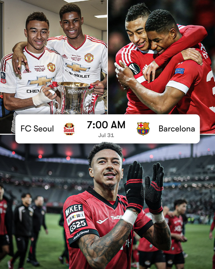 Rashford just signed HERE WE GO again, Barcelona soon to announce its official...Reunited with Lingard in Seoul, provincial interest explodes