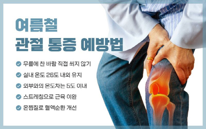 Heat and humid weather, worsening knee arthritis pain...Himchan Hospital Odari is more careful