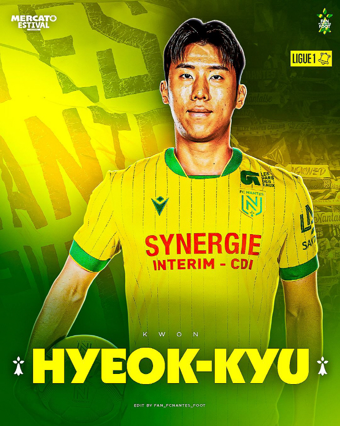 Korean duo is amazing! French Ligue 1 Conquest Starts...Kwon Hyukkyu  Hong Hyunsuk are about to join Nantes