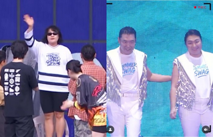  'Younger brother who won the Blue Dragon Award' Psy reveals behind-the-scenes of 'Loveburg' Lee Soo-ji's soaking show
