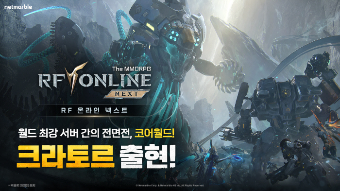 Various updates such as RF Online Next and Core World for large-scale server competition