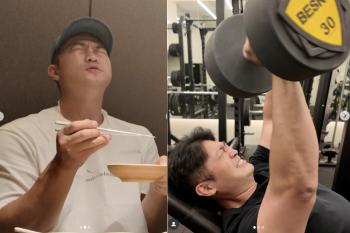 Choi Ja 'Sustainable Pig Is Life's Goal' ...Eating show after 30kg dumbbells