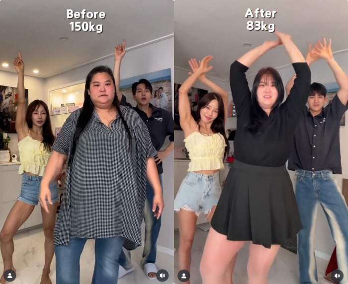 150kg Mina's sister-in-law, I have 20kg left until the goal, I'm sorry, I want to give up