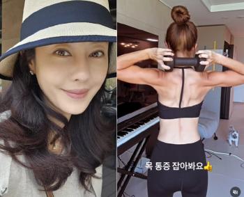 Single mom Lee Ji-hyun is learning beauty and has a recurrence of disc...an angry back muscle admiration
