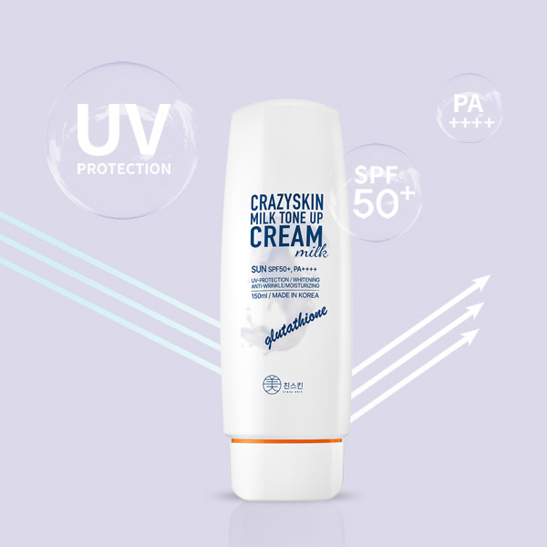 Crazy Skin Co., Ltd. Tone up and UV protection at once...Milk Tone Up Cream Sun Launched