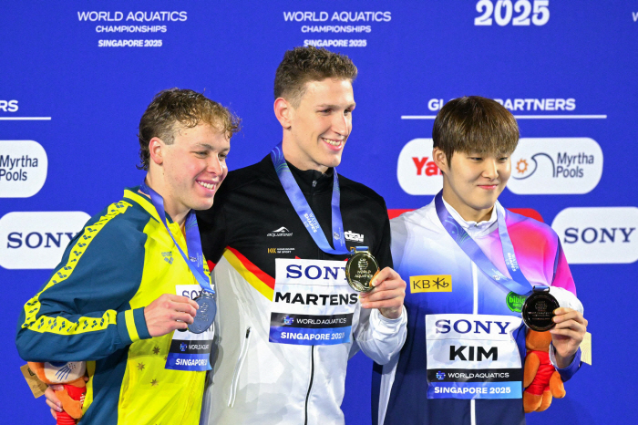 King Woo-min Kim Woo-min's secret to the 0.25 second difference was the last 50 metersI wish you strength in the 800m relay for the second consecutive medal