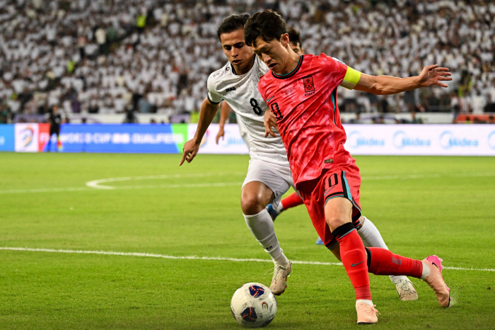 Shocking injury! South Korea's national team's core cheekbone fracture...Return to team training with a mask on