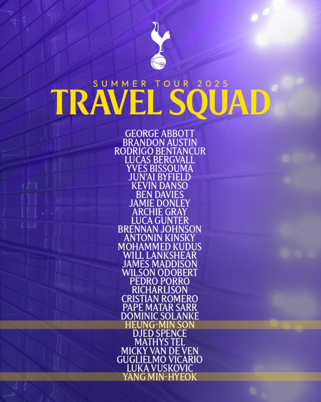 Tottenham's last game? Rumor of going to LA FC Son Heung-min, including the Korean tour list, Yang Min-hyuk is also excluded from IN, Takai 