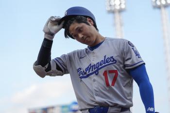 Ohtani, 4K hitless in 5 at-bats, but the Dodgers still win, Smith's final hit LAD 54 CIN