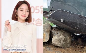 Seo Hyo-rim, the scene where the car still lost words on the rock after 9 days of landslide