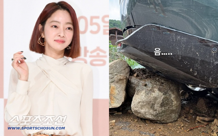 Seo Hyo-rim, the scene where the car still lost words on the rock after 9 days of landslide