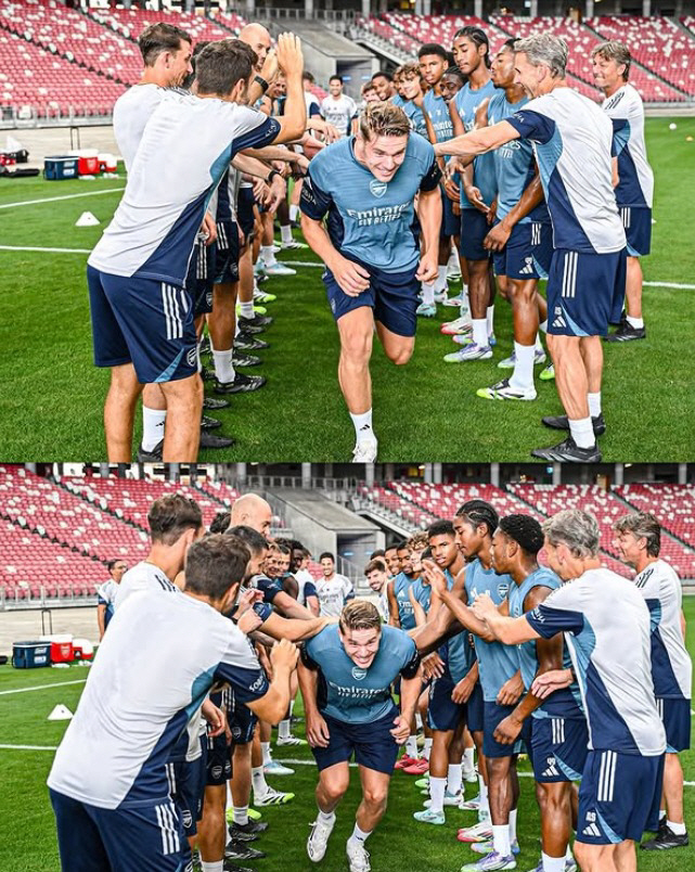 Son Heung-min and the 97-goal monster Joquerez join Arsenal Tour → Strong Indian Bob initiation ceremony...North London rival Tottenham in Hong Kong for the first time