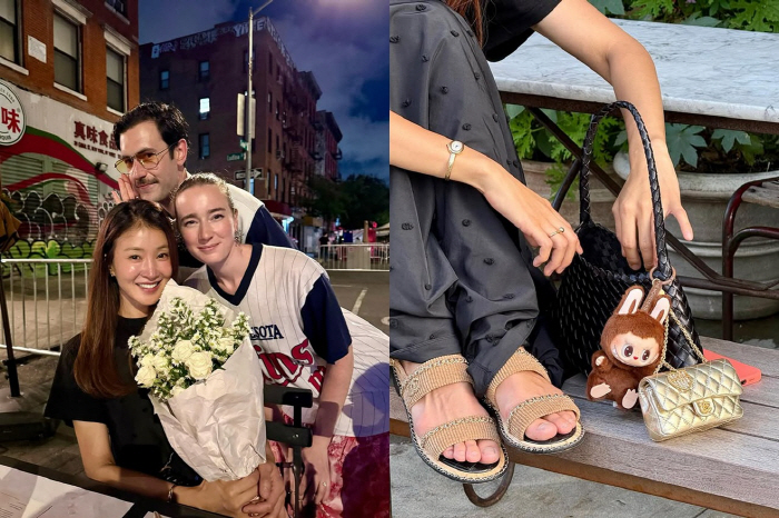 After divorce, pregnant Lee Si-young, son will be jealous of the couple's love..New York stride on a luxury bag