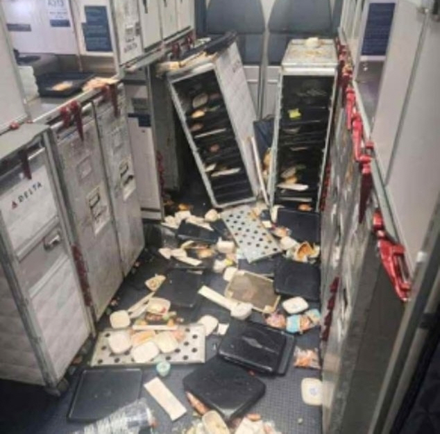 At least 25 passengers injured in turbulence...It's floating in the air and hitting the ceiling