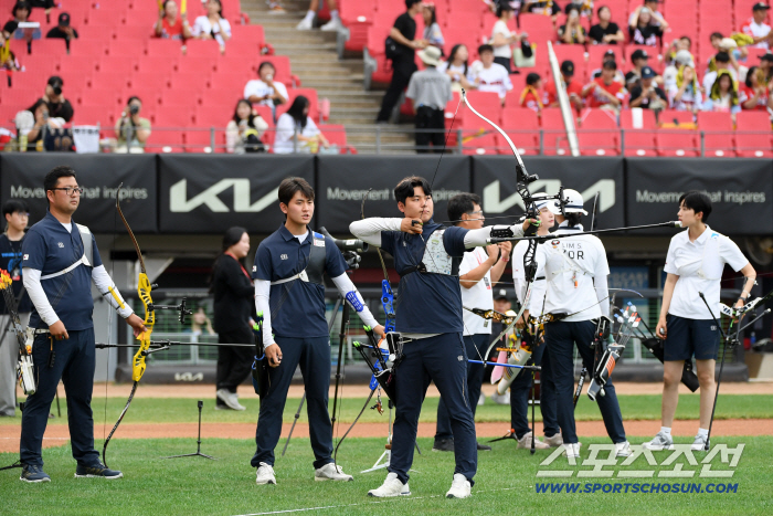  National archery team Kim Woo-jin Kim Jae-deok trained at Woo-seok Gwangju Championship