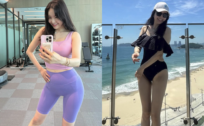 Jang Young-ran shows off her slim body with hot leggings after losing 23kg