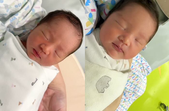 Lady Jane ♥ Lim Hyun-tae, a 25-day-old daughter who looks just like her, twins are not easy to raise