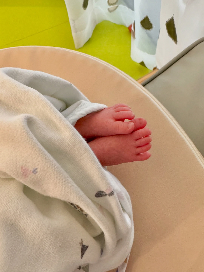 Lady Jane ♥ Lim Hyun-tae, a 25-day-old daughter who looks just like her, twins are not easy to raise