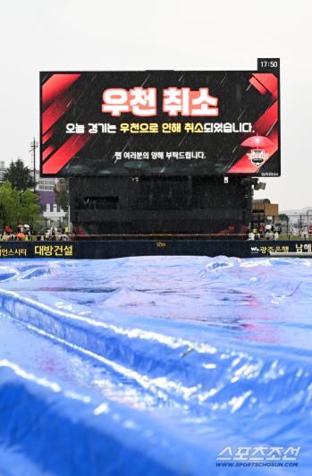  Gwangju KIA Hanwha Rain Cancelled Rain Suddenly