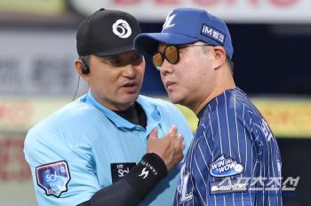 It's 3B2S, but it's a walk? The amount of salt that came out of the dugout with a tablet. Kim Young-woong went back to the batter's box