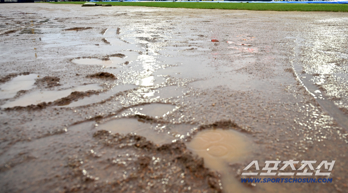  Champil Ground turned into a field of mud due to heavy rain