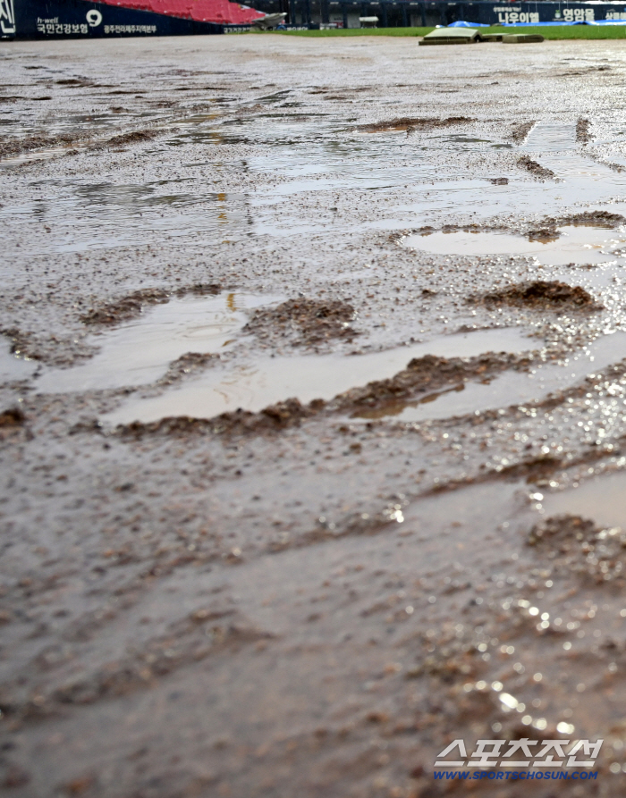  Champil Ground turned into a field of mud due to heavy rain