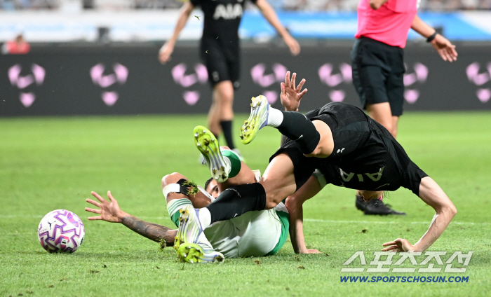  Son Heung-min falling down, dizzying moment