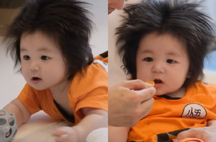 Shim Hyungtak's son who became a human carrot..My heart flutters at my dad's eating show