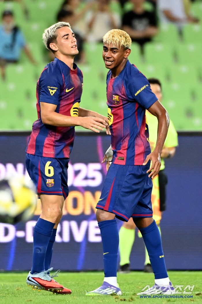  First goal Gabi, collaboration with Ramin Yamal