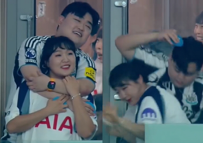 Son Heung-min's Funny Lee Su-ji Appears on the Electronic Board of 'Illusion Cam Parody'...65,000 spectators are devastated