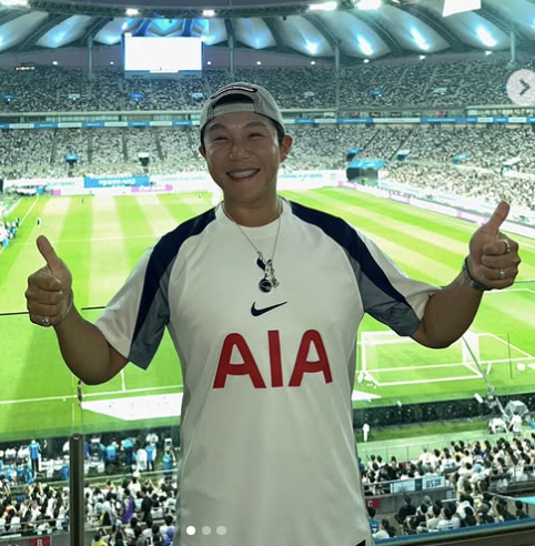 Son Heung-min's Funny Lee Su-ji Appears on the Electronic Board of 'Illusion Cam Parody'...65,000 spectators are devastated