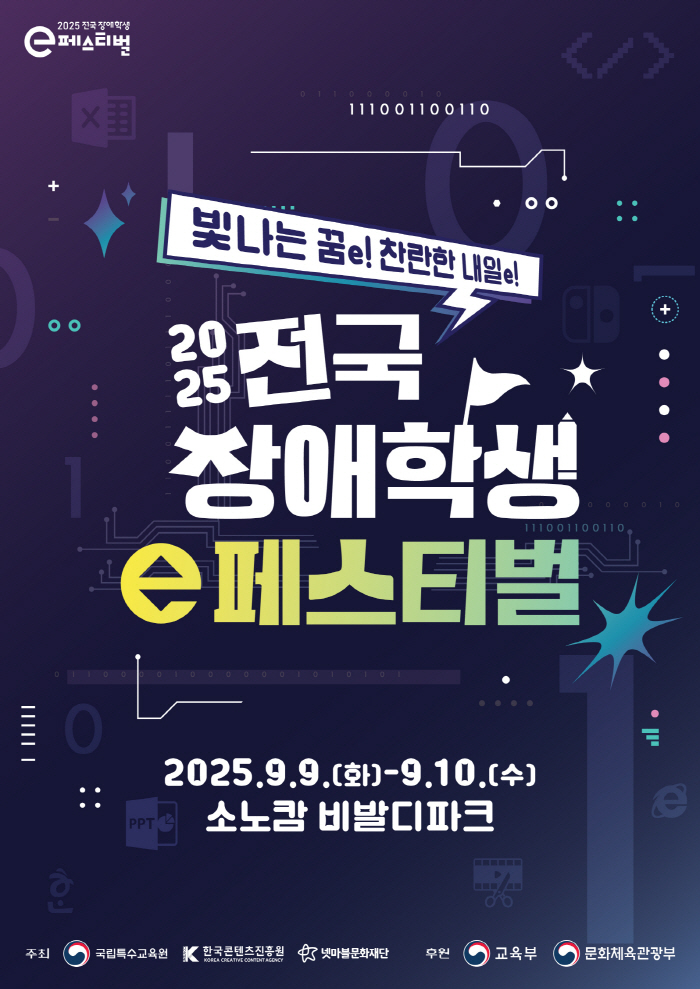 2025 National Disabled Students e-Festival, held at Vivaldi Park in Hongcheon on September 9-10