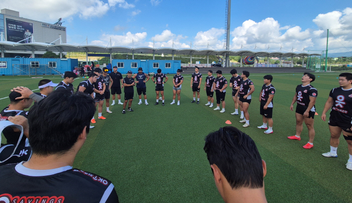OK, the Eutman rugby team begins 20 days of summer training in Pyeongchang...Jeong Jo-joon to win the National Sports Festival