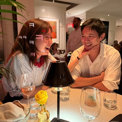  Eye contact with wine glasses...Gong Hyo-jin ♥ Kevin Oh, romantic weekend date in New York