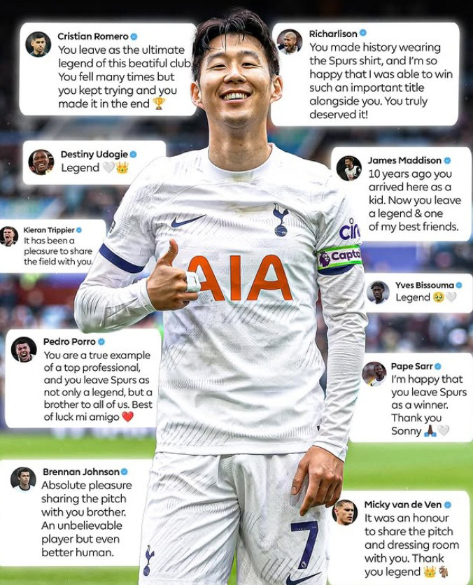 There has never been such a player in EPL history Son Heung-min's deep reverberation, true legend praise relay...The only anti-Zero person