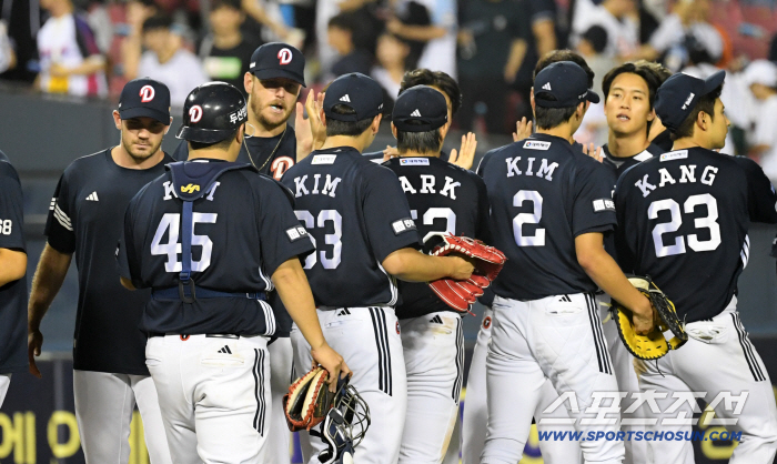 03 → 73 → 77 → 107 → 108 guard down and a slugfest! Doosan Caught LG → Acting Manager Cho Sung-hwan Kim Min-seok's Decisive Home Run