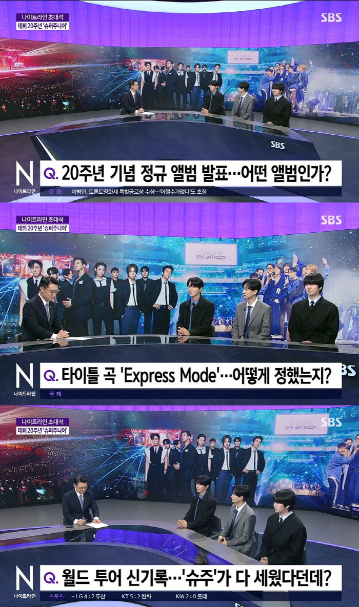 I feel proud of Super Junior's 20th anniversary...The moment you settle down, it's over. I'll run for the next 20 years (Nightline)