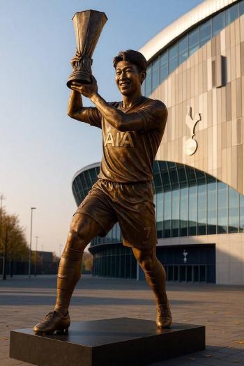 Super luxurious treatment that Kane didn't even receive, Son Heung-min do it! Chairman Levi's SON, build a statue of Tottenham's colleague's shouting fans, of course, participate