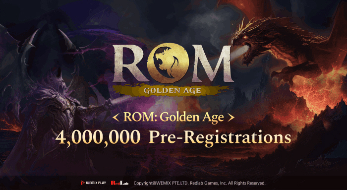 Web3 MMORPG ROM Golden Age surpasses 4 million pre-bookers