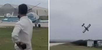 Will you marry me on the walkie-talkie?As soon as I said OK, my fiancee's plane crashed
