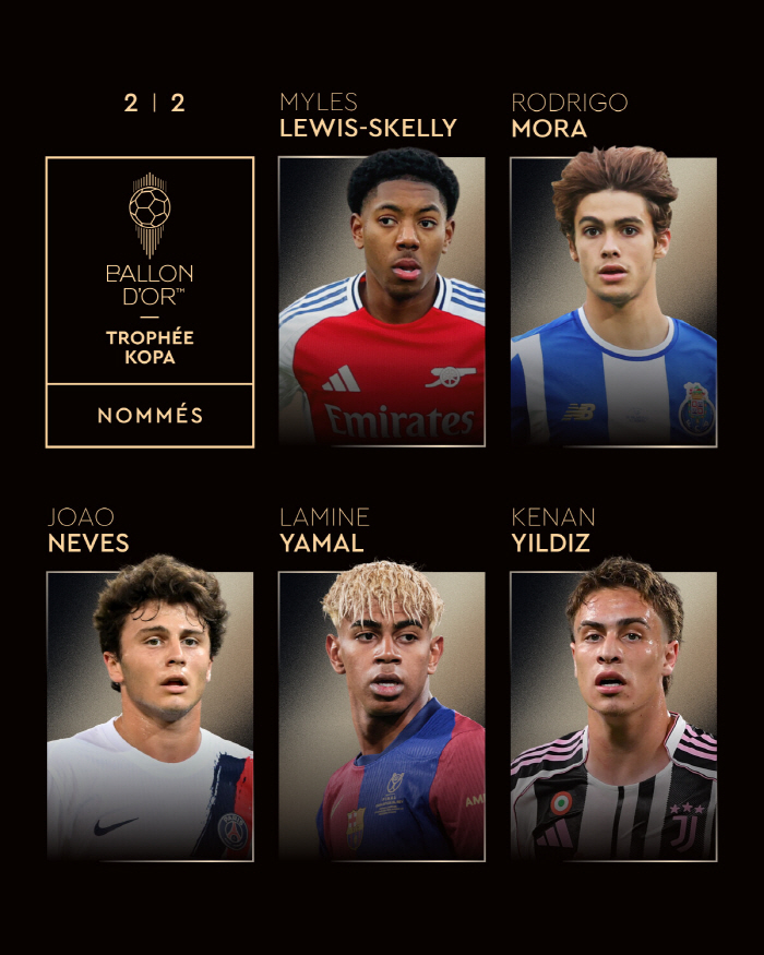  Dembele-Yamal Bafecane announces 30 Ballon d'Or candidates for 2025...Lee Kang-in's PSG record of 9 players