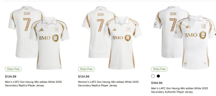 Link to go buy LA7 SON Uniform, Kook Ready MLS, Son Heung-min Marketing Start!Authentic 270,000 won X Replica 180,000 won