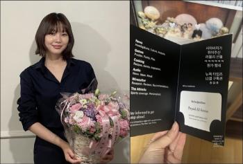 It's amazing that Kim Soo-min, who passed the law school, bought a special gift before leaving the country