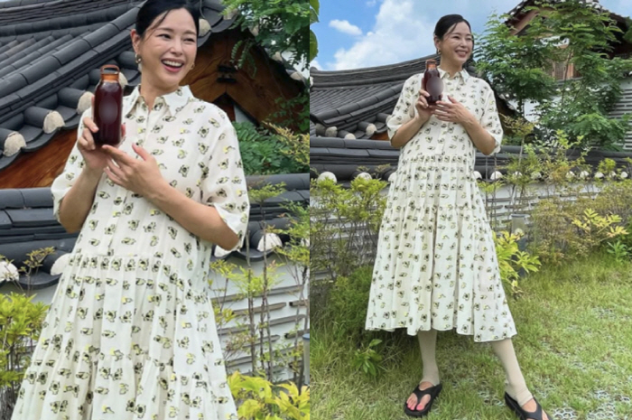 Second, pregnancy Lee Ha-nee, full-term D-line Boogie, as if only her stomach would burst, is in awe of her beauty